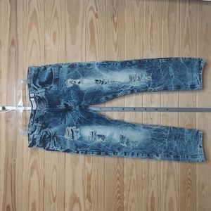 Evolution In Design Acid Wash Jeans